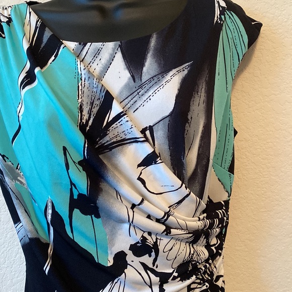 Black and Turquoise Dress - Picture 7 of 7